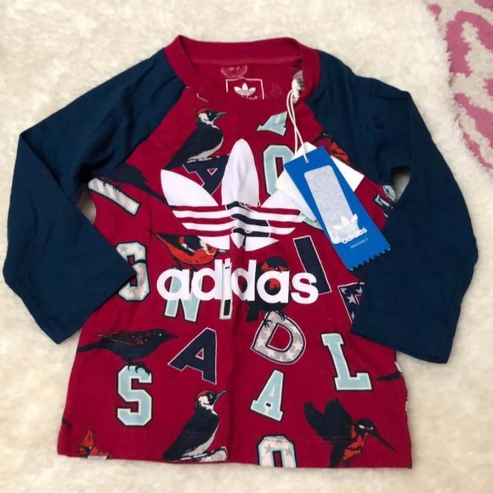NWT adidas top size 12 mo✨